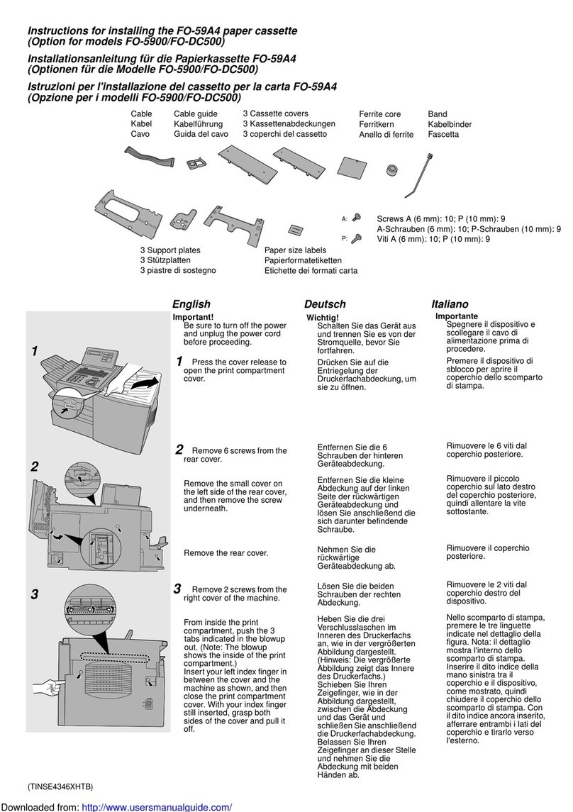 Sharp FO-59A4 Instruction Manual