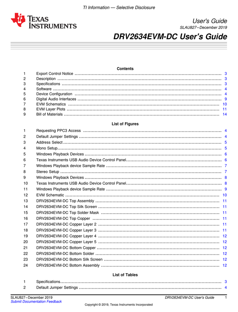 Texas Instruments DRV2634EVM-DC user guide