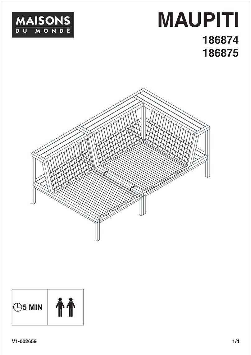 MAISONS DU MONDE MAUPITI 186874 manual