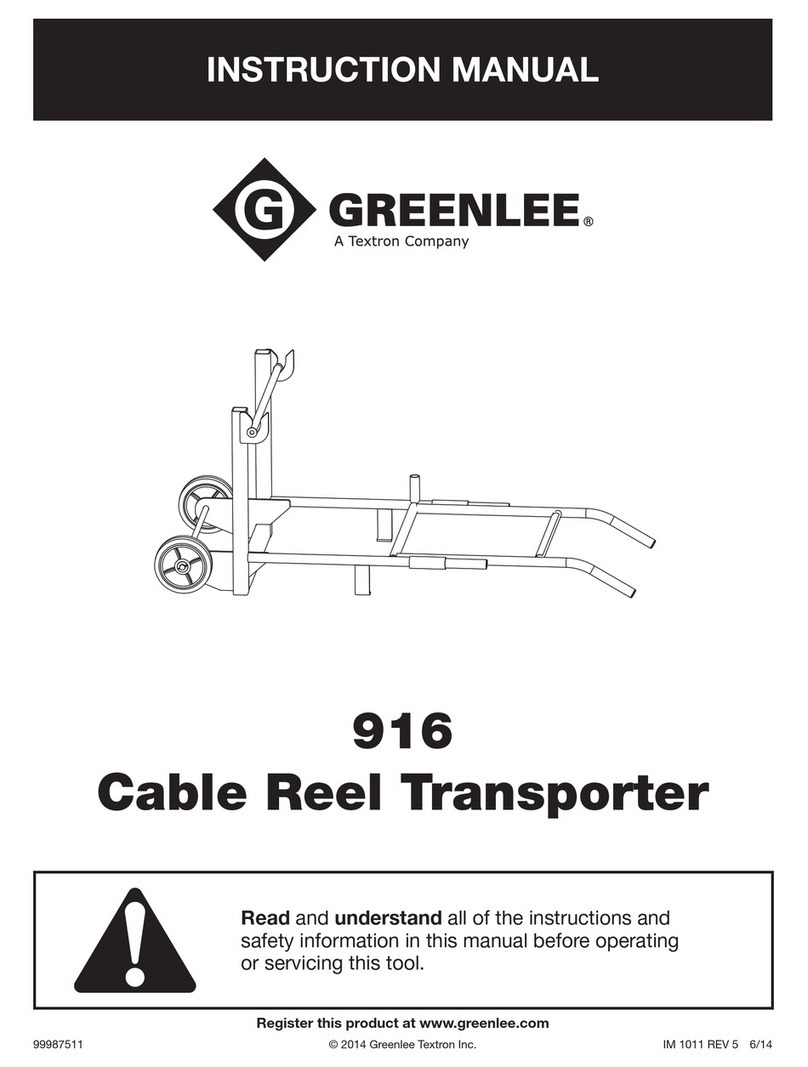 Textron Greenlee 916 User manual