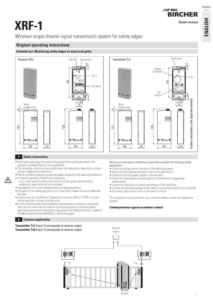 BBC Bircher XRF-1 User manual