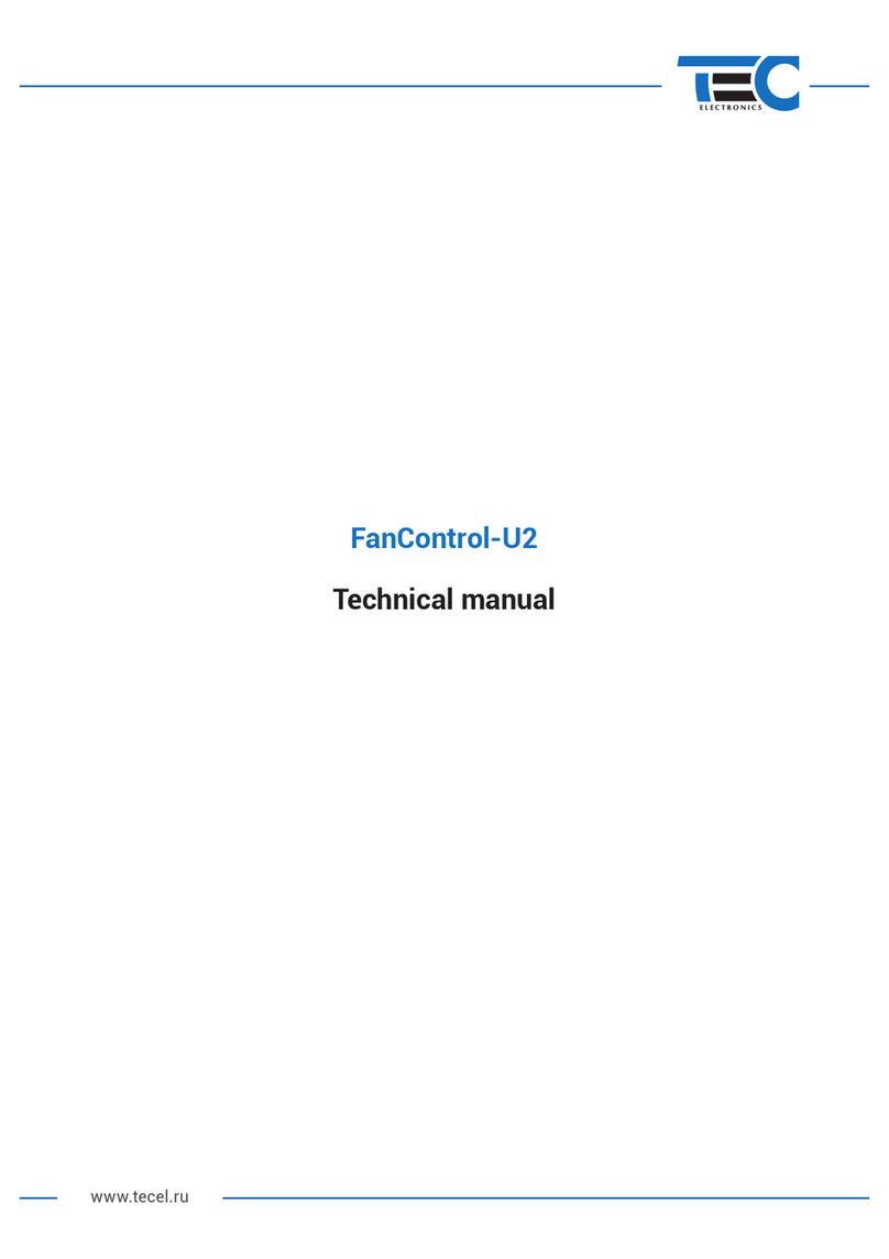 TEC Electronics FanControl-U2 Technical manual