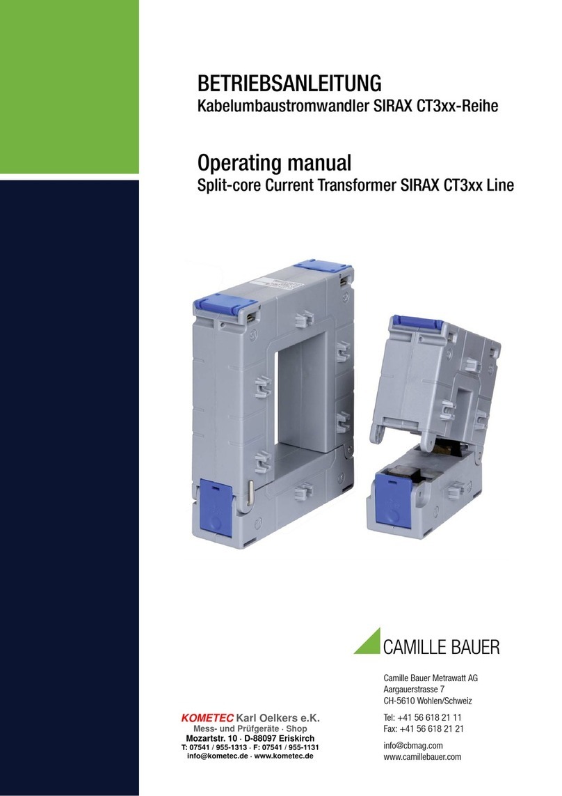 Camille Bauer SIRAX CT3 Series User manual