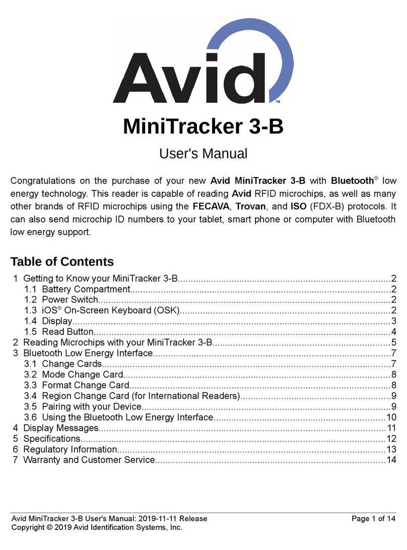 Avid Technology MiniTracker 3-B User manual