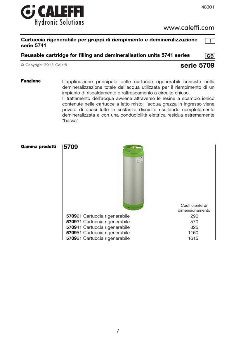 CALEFFI 5709 Series User manual CALEFFI 5709 Series User manual