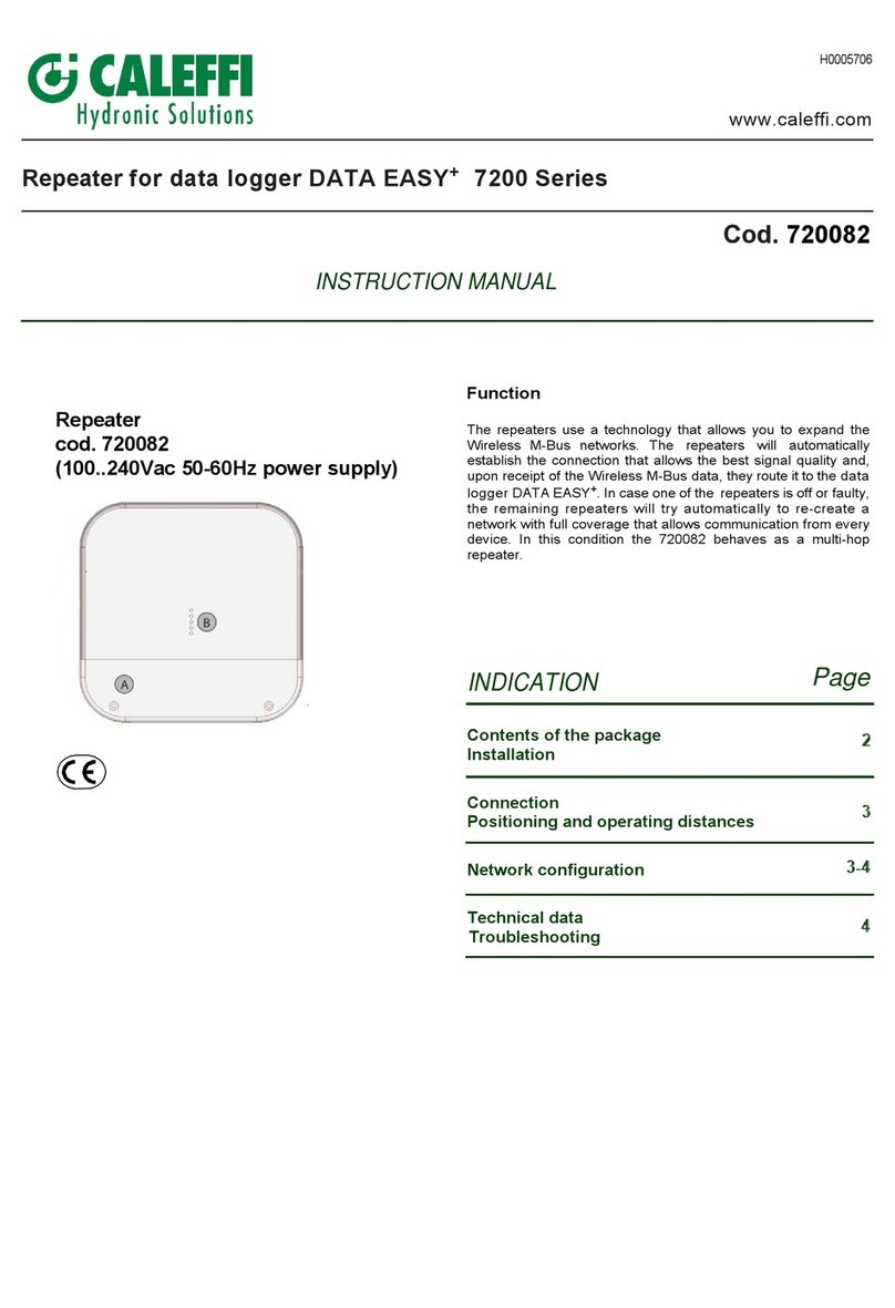 CALEFFI 720082 instruction manual
