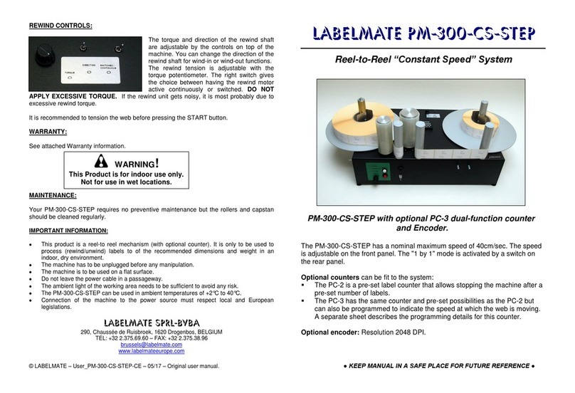 Labelmate PM-300-CS-STEP Product information sheet