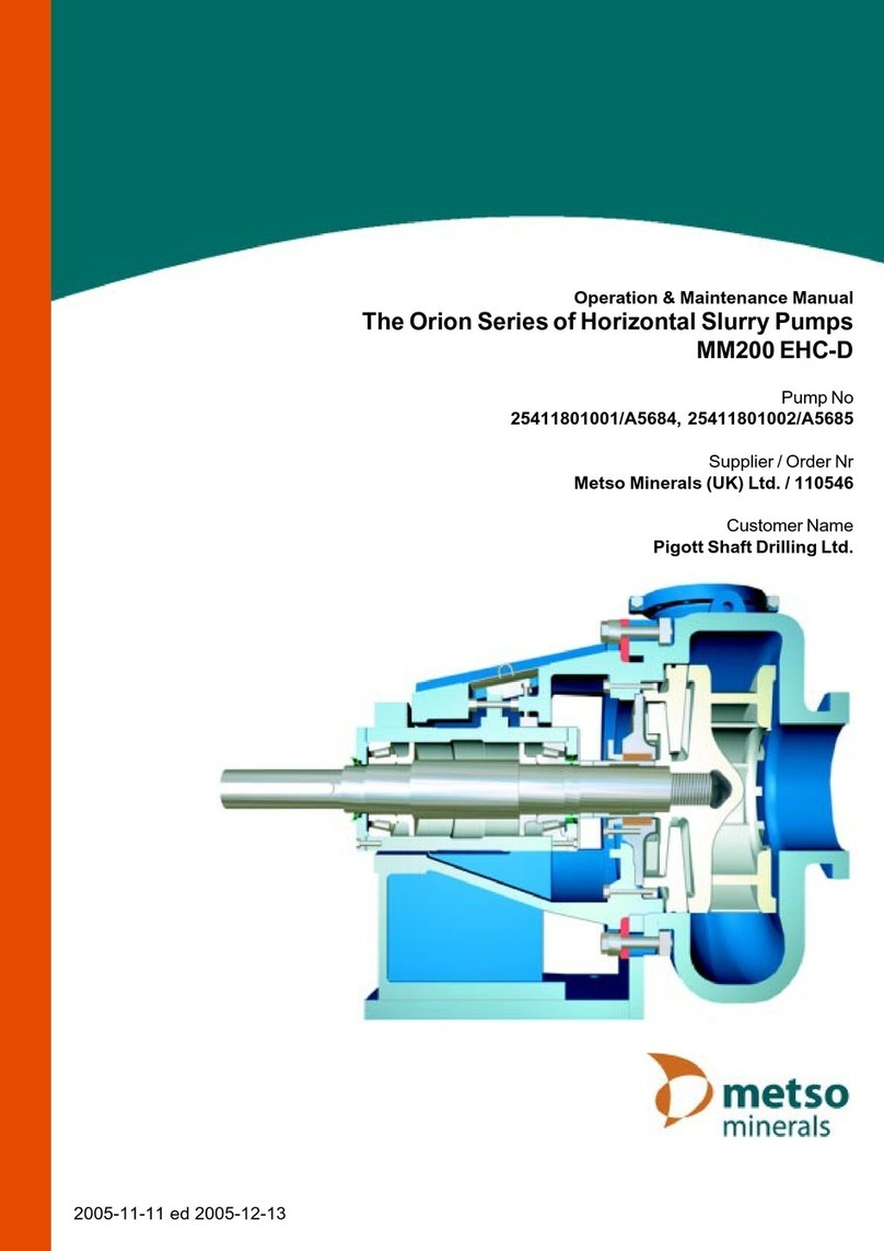 Metso Orion Series Operation & maintenance manual