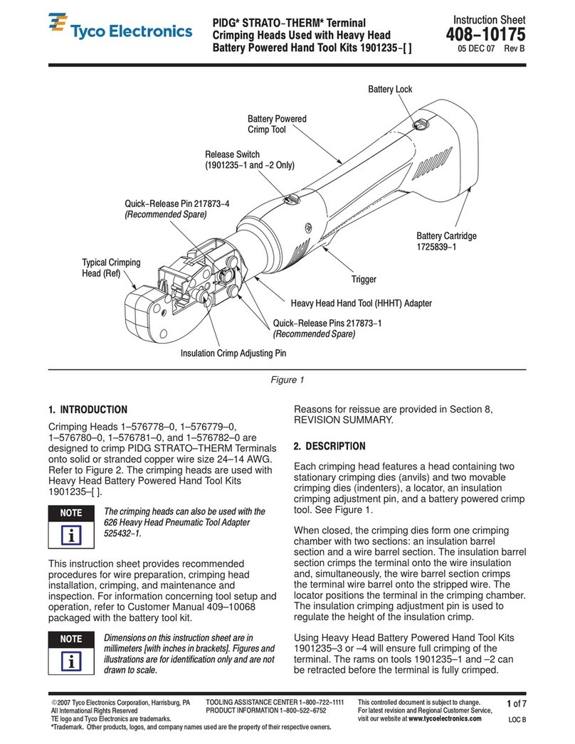 Tyco Electronics PIDG STRATO-THERM 1-576778-0 User manual