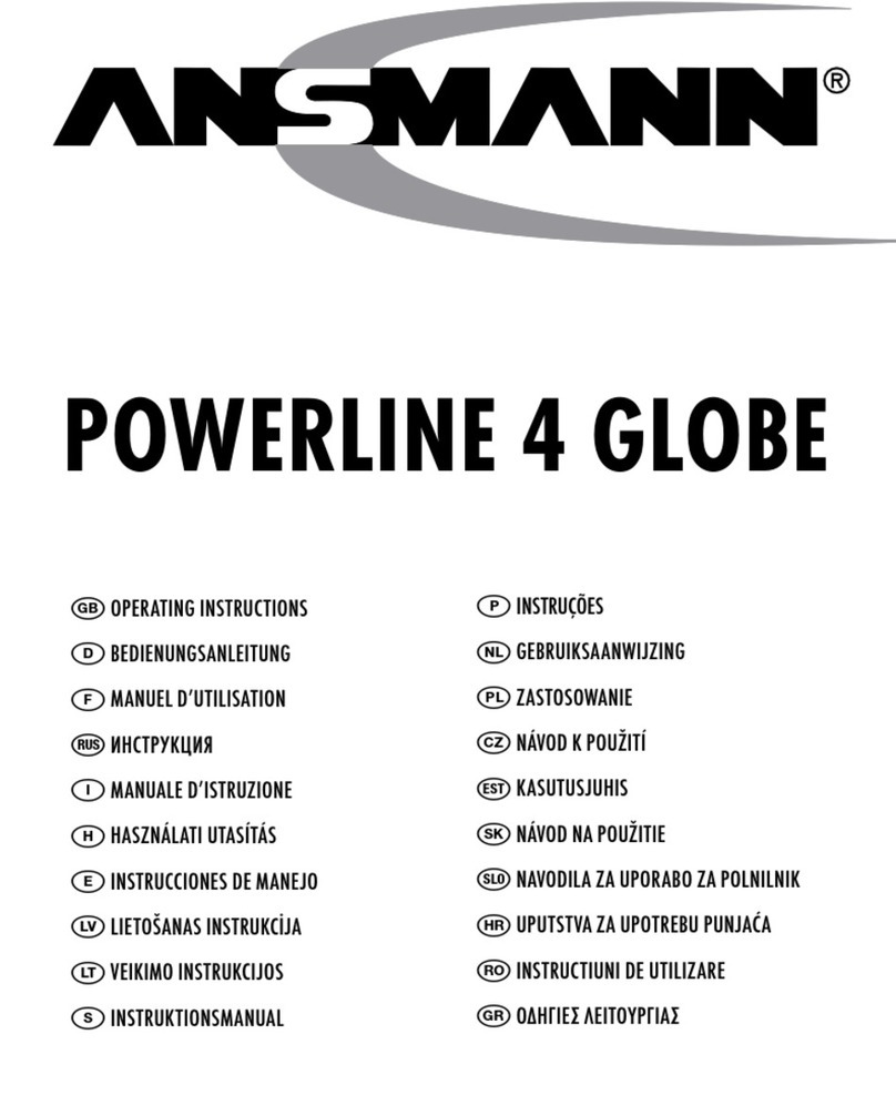 ANSMANN POWERLINE 4 GLOBE operating instructions