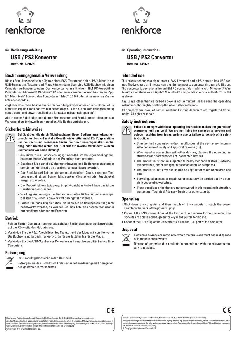 Renkforce 1360251 operating instructions