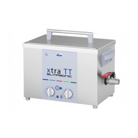 Elma Elmasonic X-tra Series operating instructions