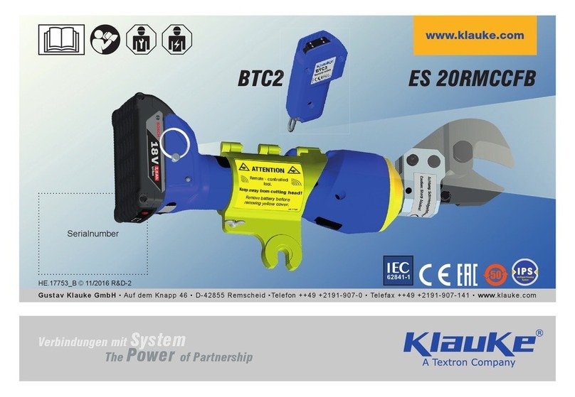 Textron Klauke ES 20RMCCFB User manual