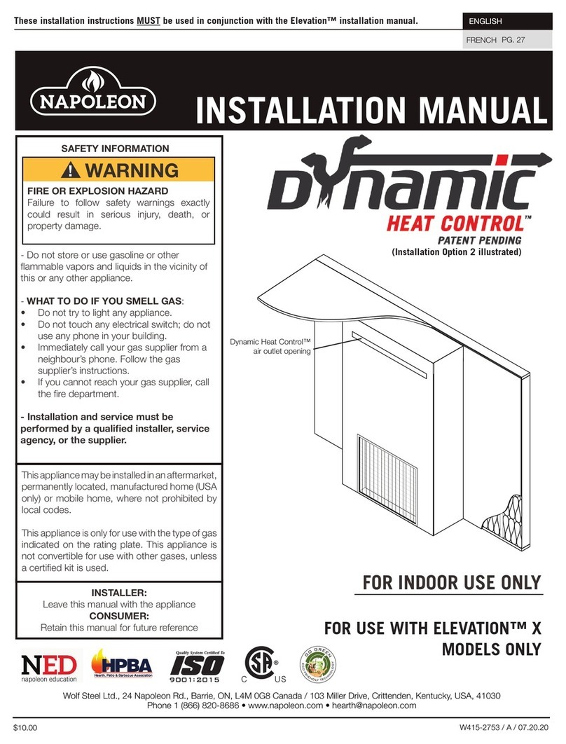 Napoleon Dynamic Heat Control User manual