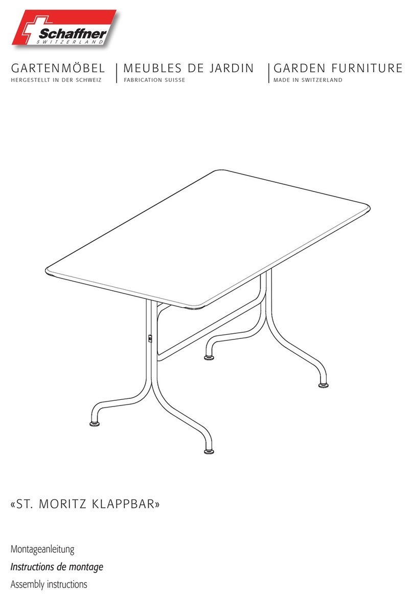 Schaffner ST. MORITZ KLAPPBAR Assembly instructions