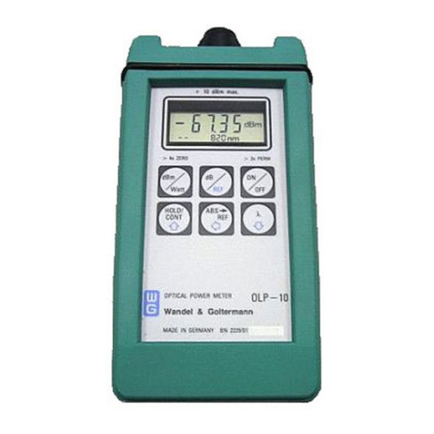 Wandel & Goltermann OLP-10 Service manual