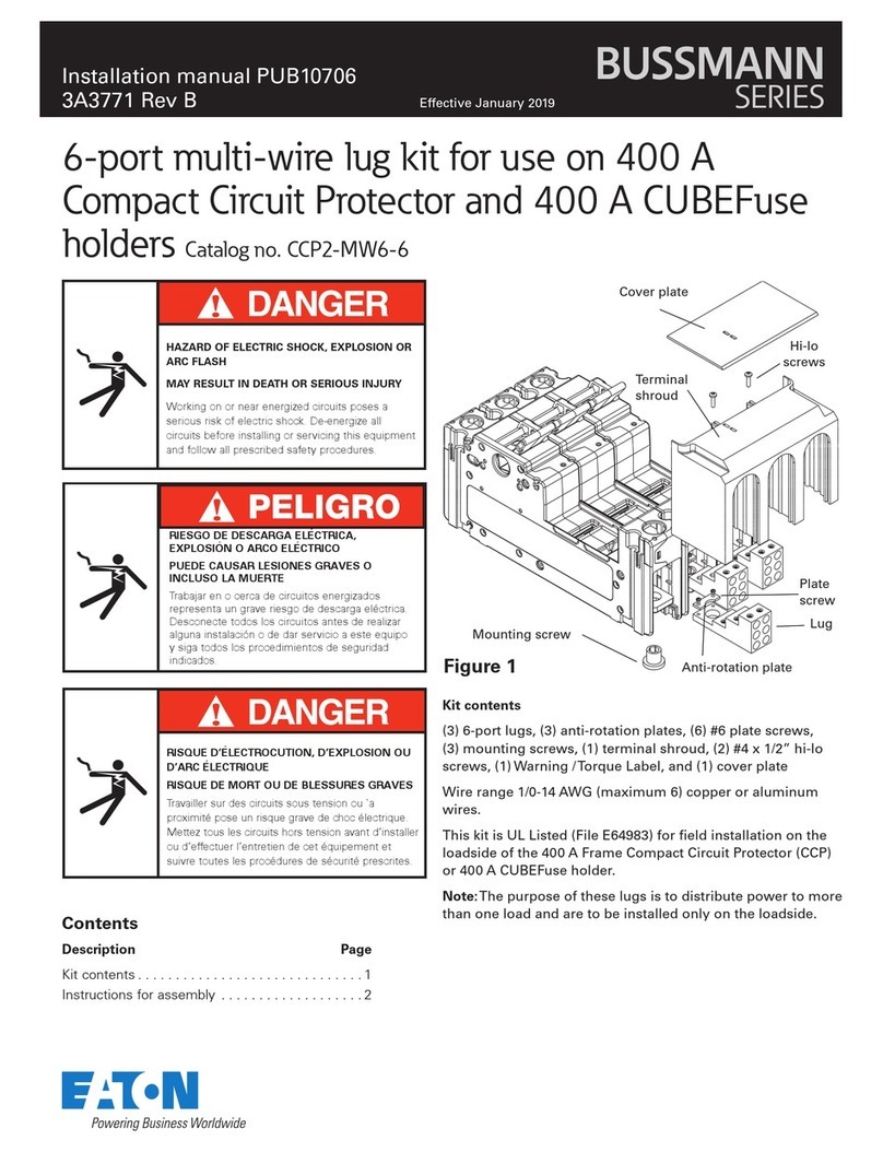 Eaton Bussmann Series installation manual