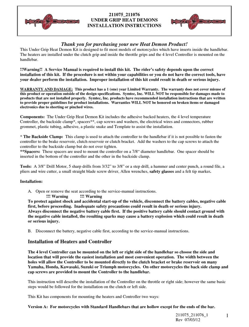 Heat Demon 211075 installation instructions