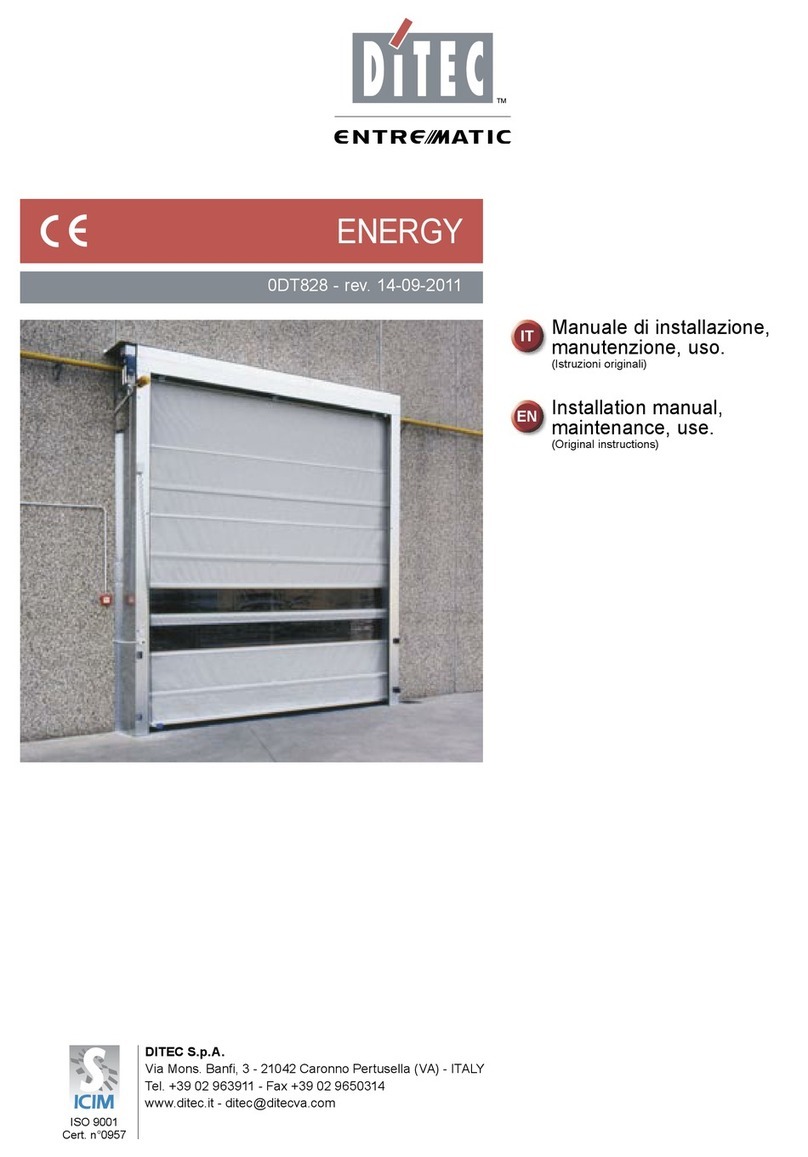 DITEC Entrematic ENERGY 49E User guide