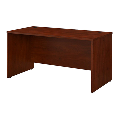 Bush Business Furniture 72" x 30" Desk Assembly instructions