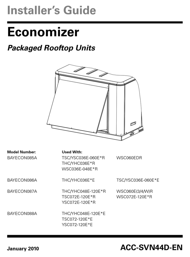 Trane BAYECON085A Assembly instructions