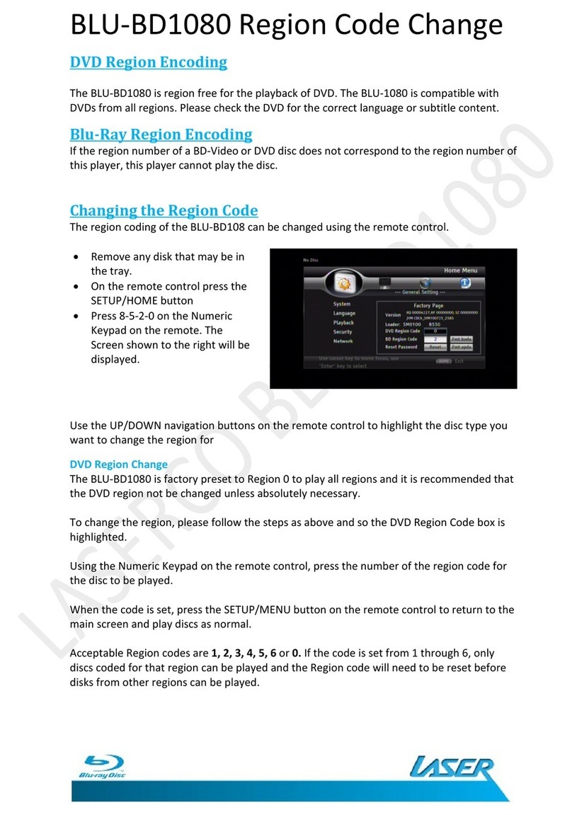 Laser BLU-BD1080 Code change guide
