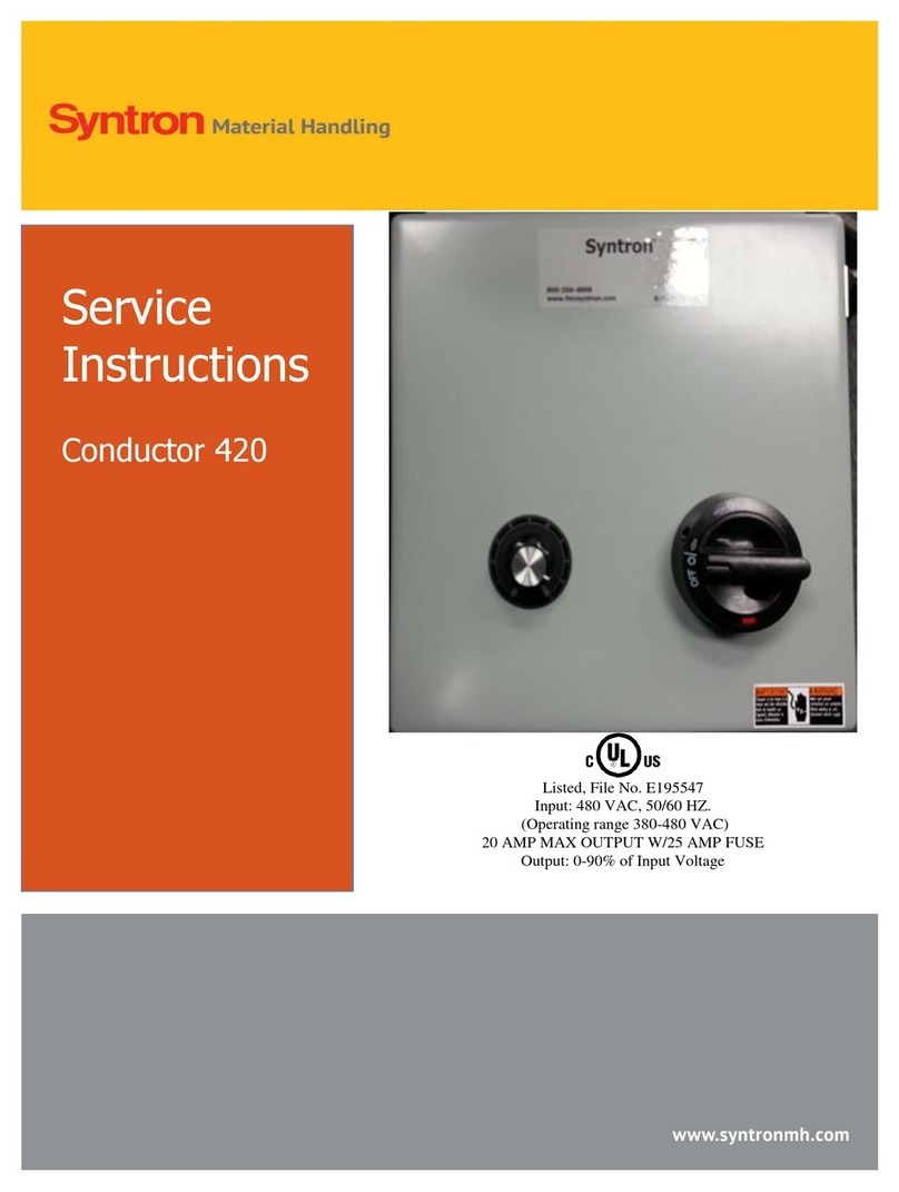 Syntron Material Handling Conductor 420 Service instructions