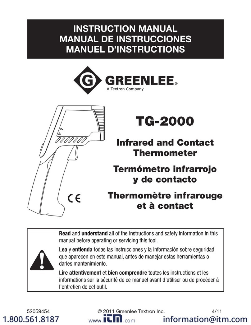 Textron Greenlee TG-2000 User manual