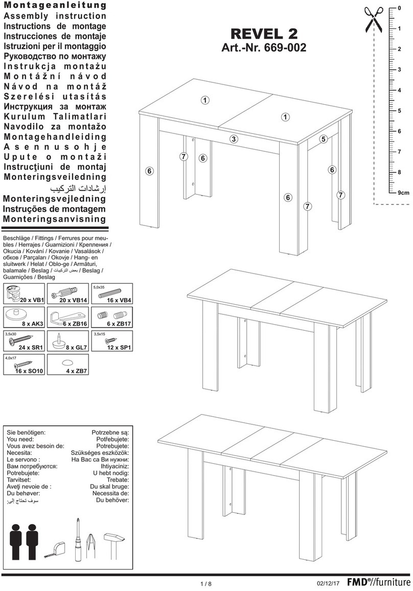 FMD Furniture REVEL 2 669-002 Assembly instruction