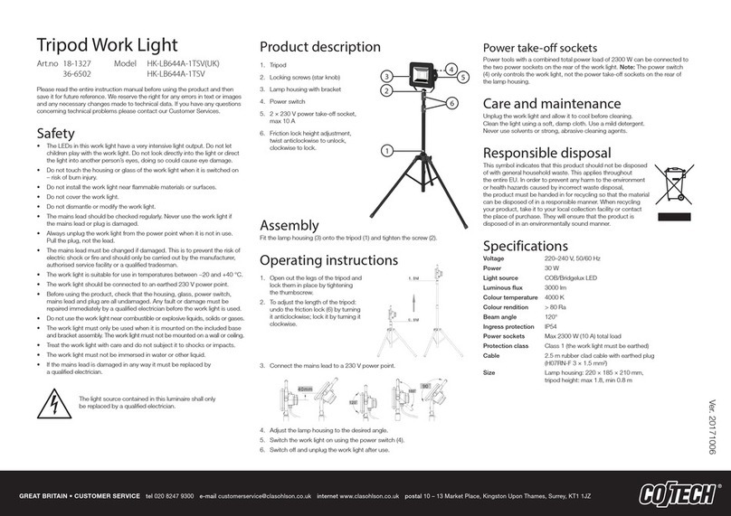 Coltech HK-LB644A-1TSV(UK) manual