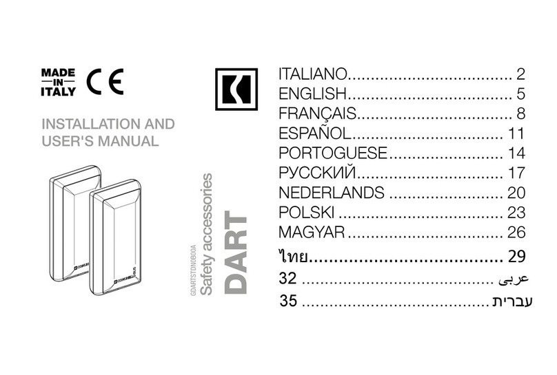 Comunello Automation DART Installation and user manual Comunello Automation DART Installation and user manual