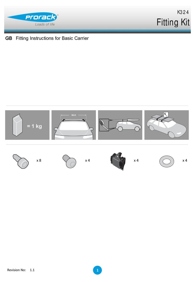 Prorack K324 Fitting instructions