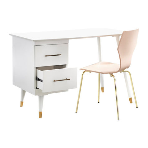 Angelo LEON MID-CENTURY DESK 82007 Assembly instructions