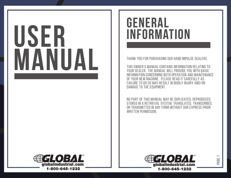 Global Industrial 244221 user manual