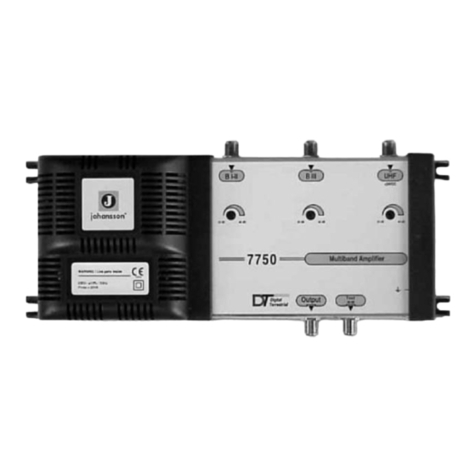 Johansson 7750 User manual