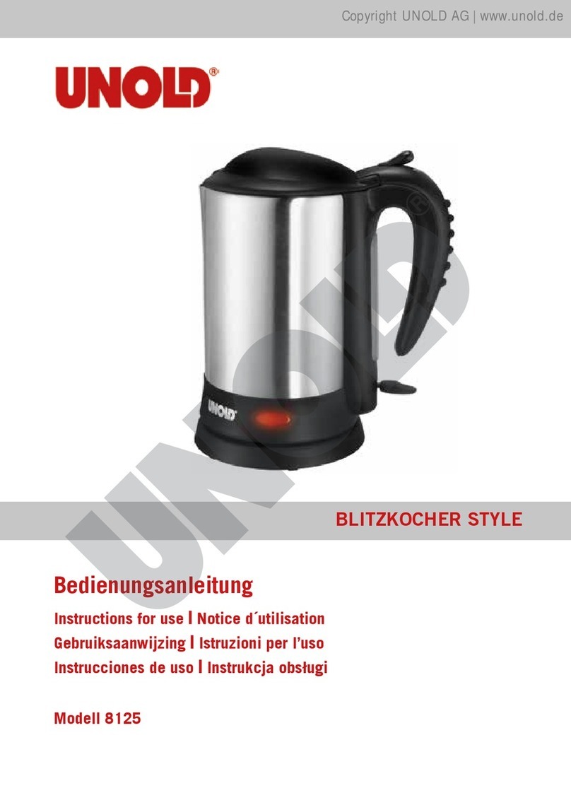 Unold BLITZKOCHER Style User manual