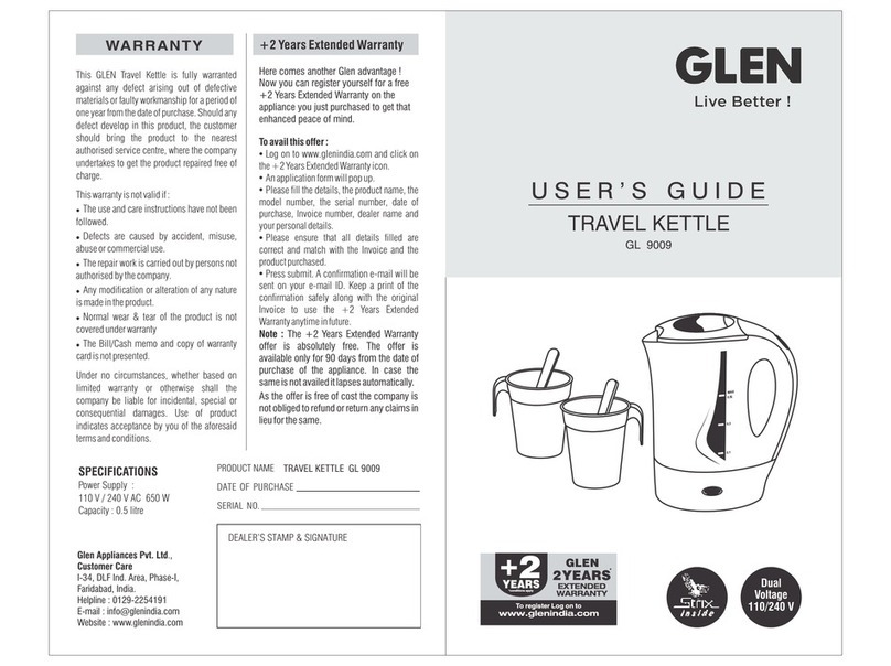 Glen GL 9009 user guide