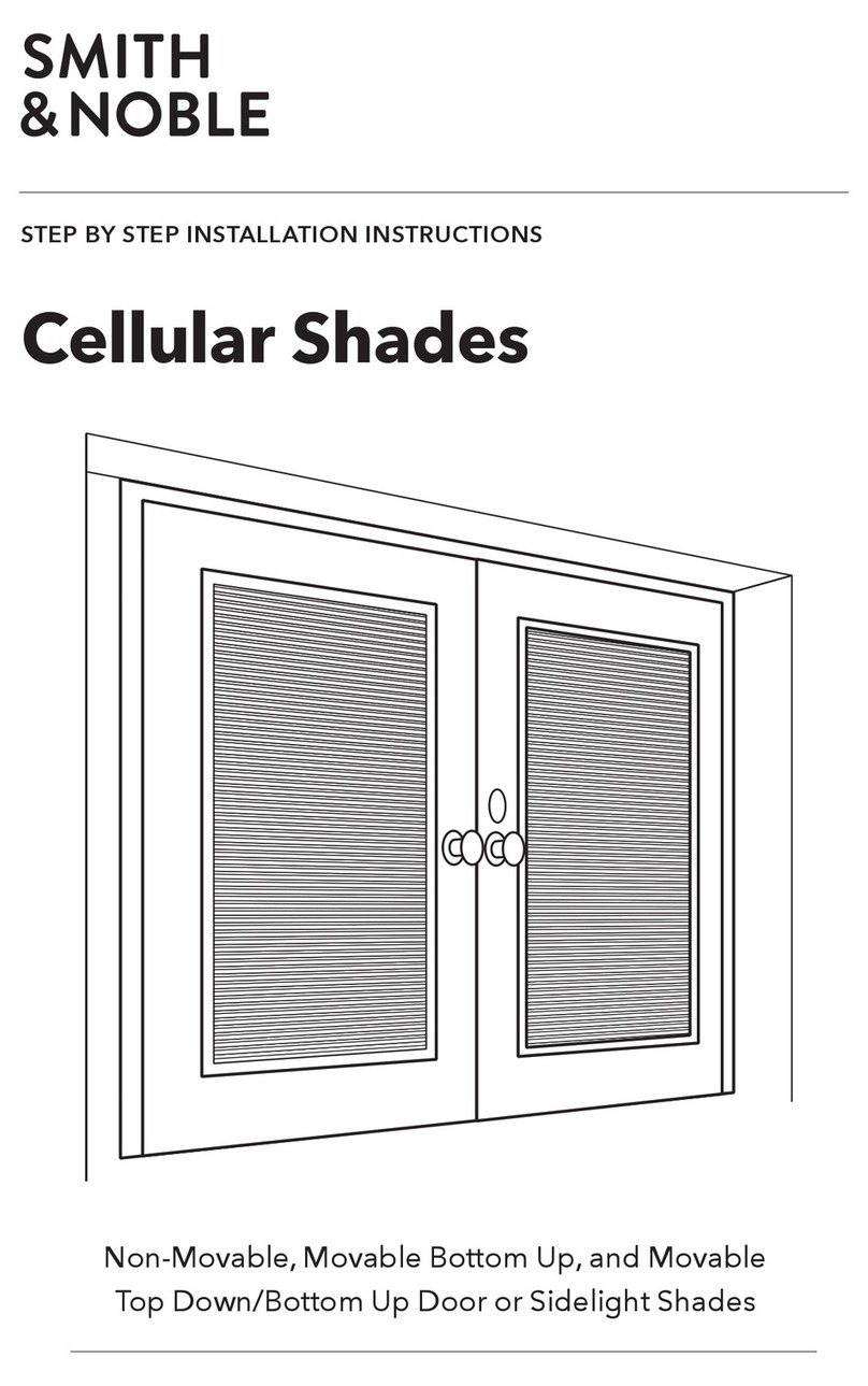Smith & Noble Cellular Shades User manual Smith & Noble Cellular Shades User manual