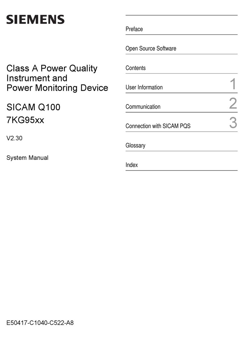 Siemens SICAM Q100 User guide