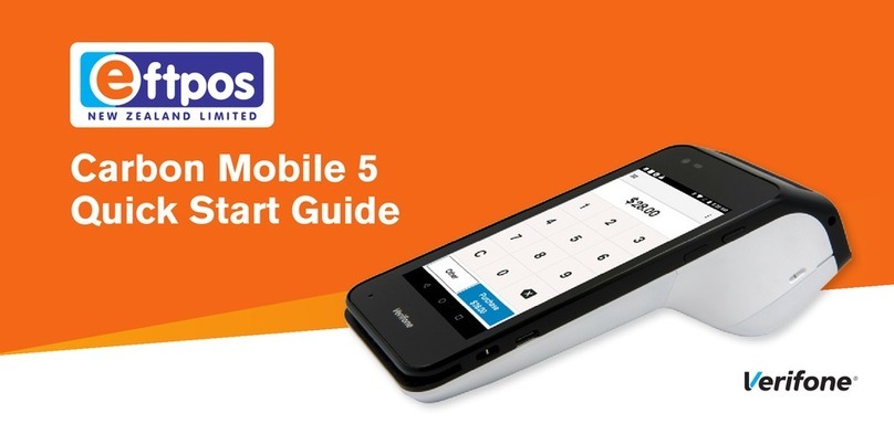 VeriFone Carbon Mobile 5 quick start guide
