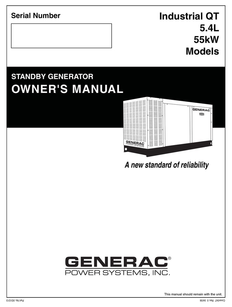 Generac Power Systems QT Series User manual