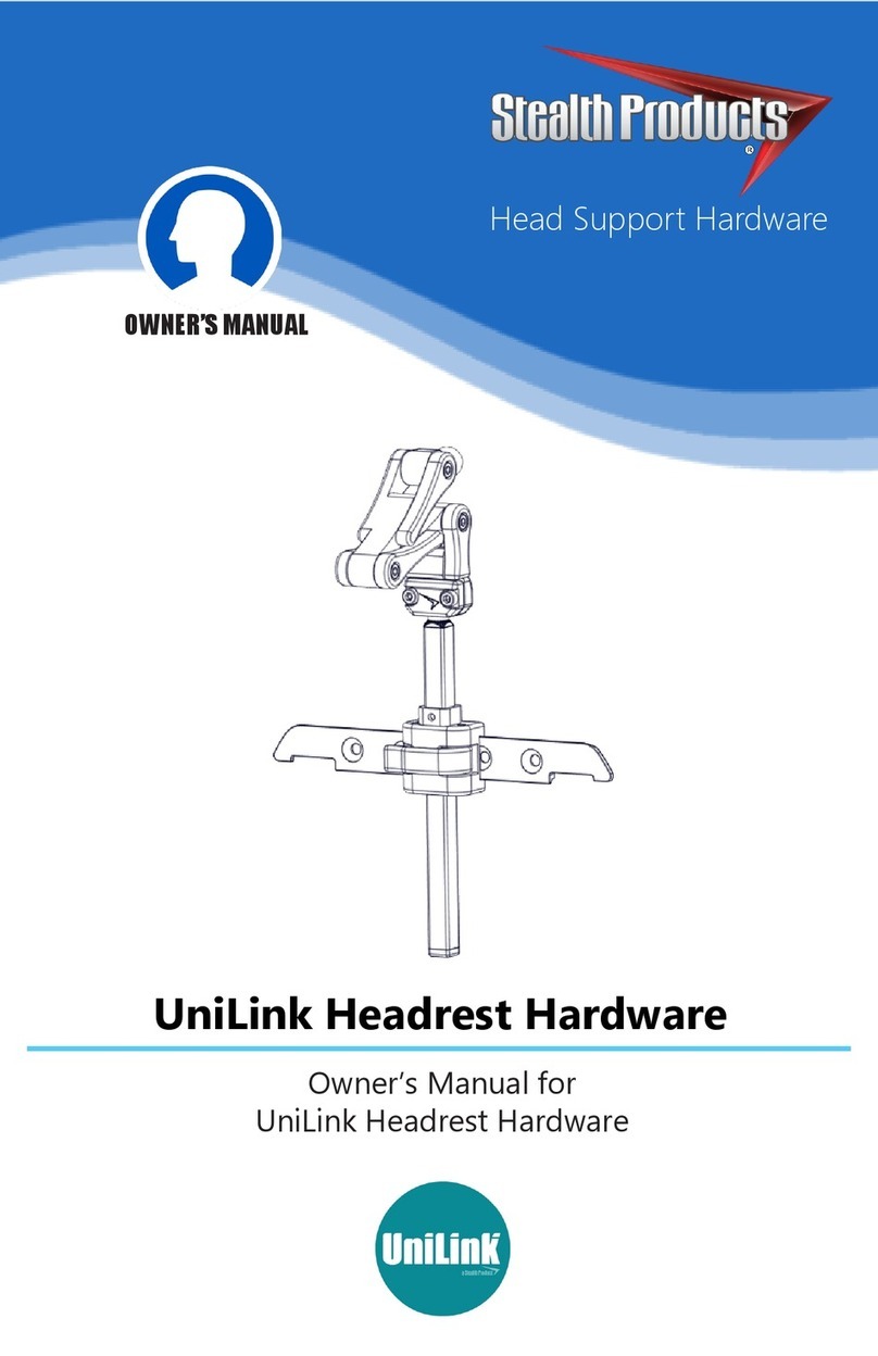 Stealth Products UniLink Headrest User manual Stealth Products UniLink Headrest User manual