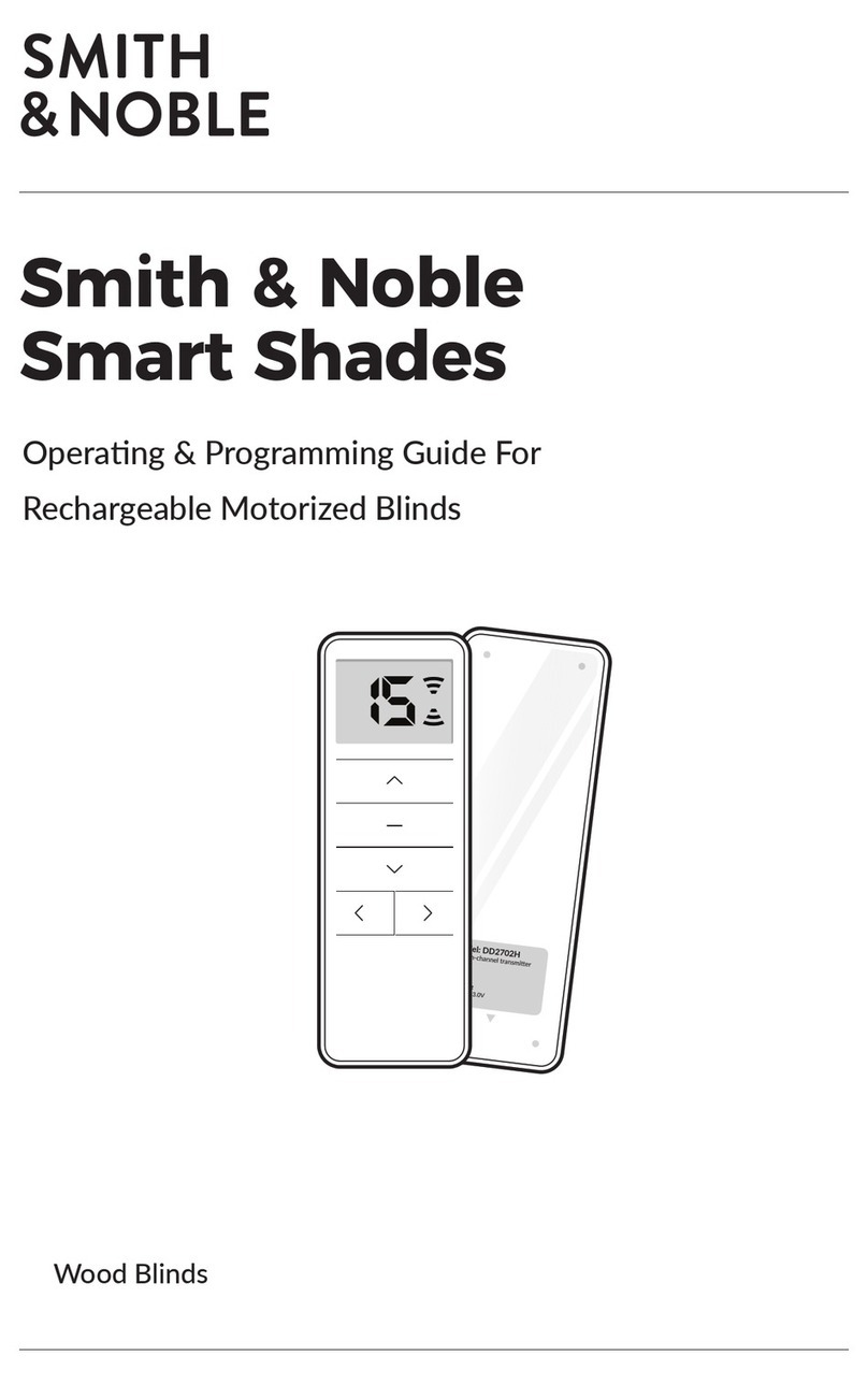 Smith & Noble Smart Shades Operating instructions Smith & Noble Smart Shades Operating instructions