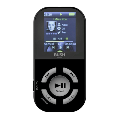 Bush 8GB MP3 Player User manual