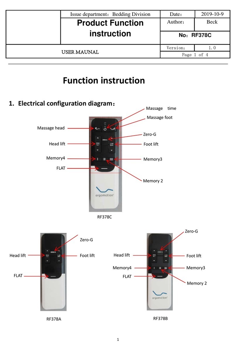 Ergomotion RF378C User manual