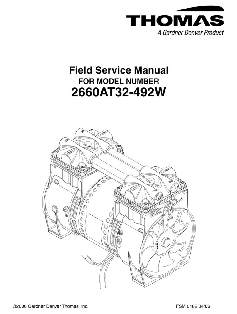 Gardner Denver Thomas 2660AT32-492W Field service manual
