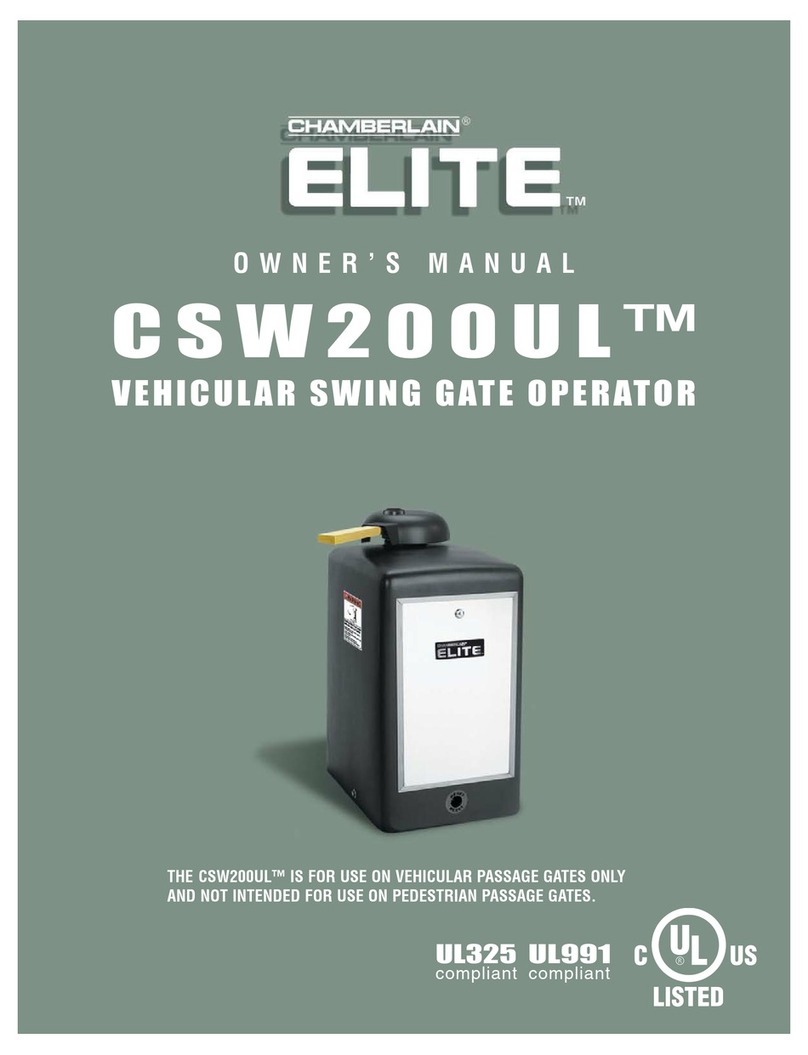 Chamberlain Elite CSW200UL User manual