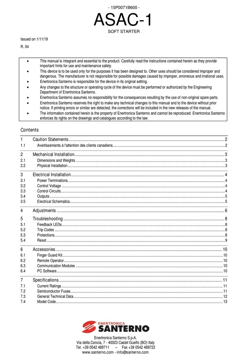 Enertronica Santerno ASAC-1 Series manual