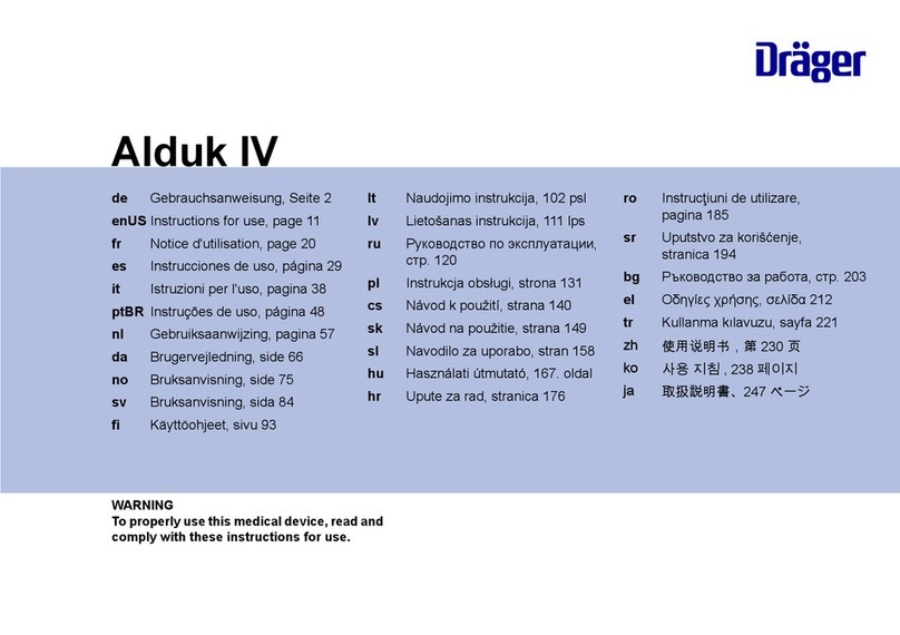 Dräger Alduk IV Instructions for use