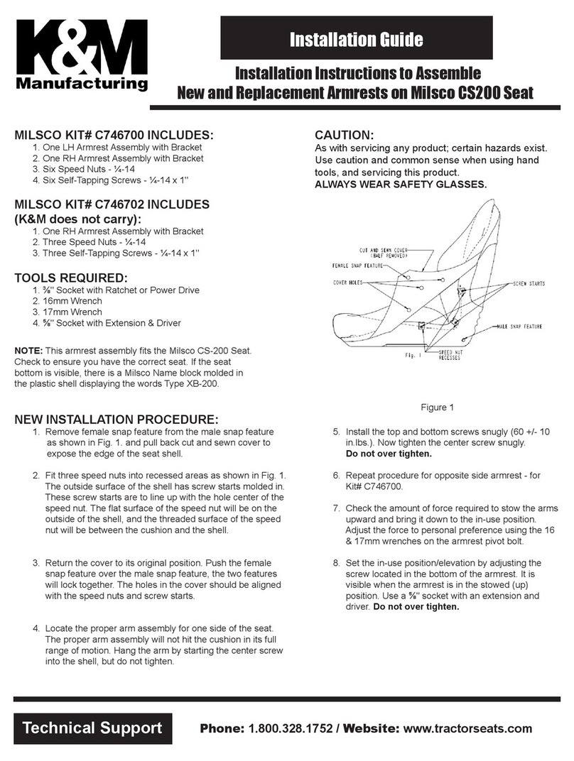 K&M MILSCO KIT# C746700 installation guide